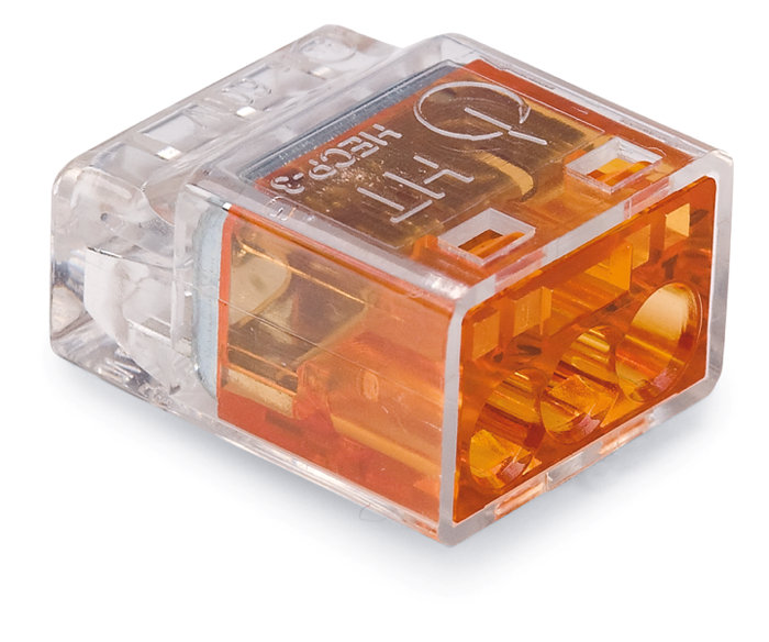 Toppklämma Orange 3-pol 5-pack Bårebo